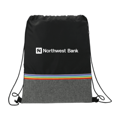 Rainbow RPET Drawstring Bag