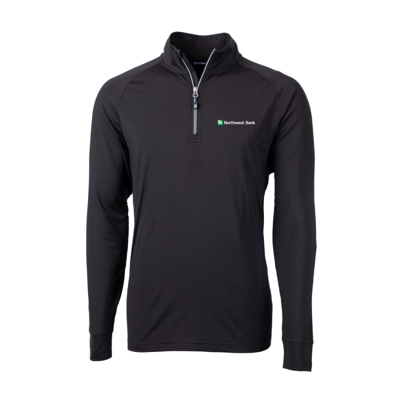 Cutter & Buck Adapt Eco Knit Stretch Recycled Mens Quarter Zip Pullover