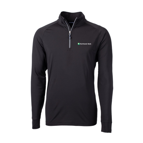 Cutter & Buck Adapt Eco Knit Stretch Recycled Mens Quarter Zip Pullover