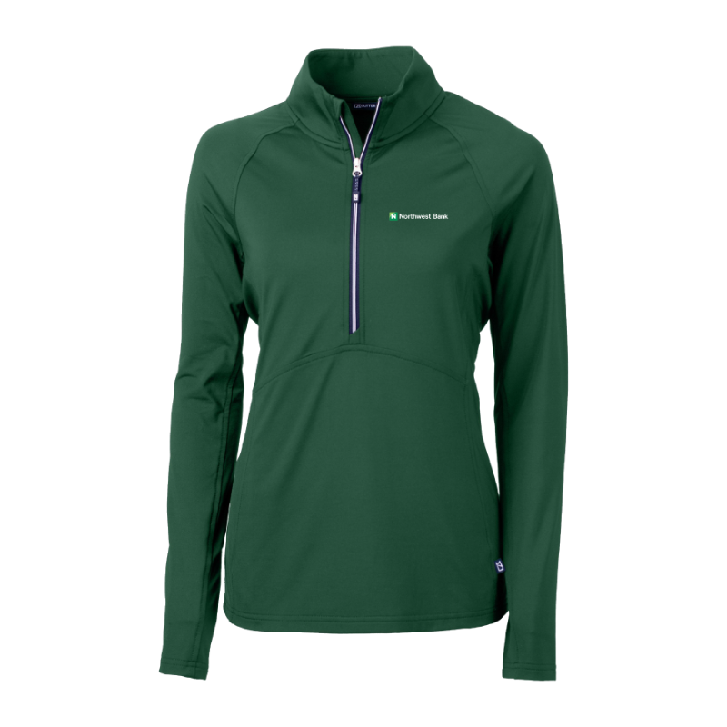 Cutter & Buck Adapt Eco Knit Stretch Recycled Women's Quarter Zip Pullover