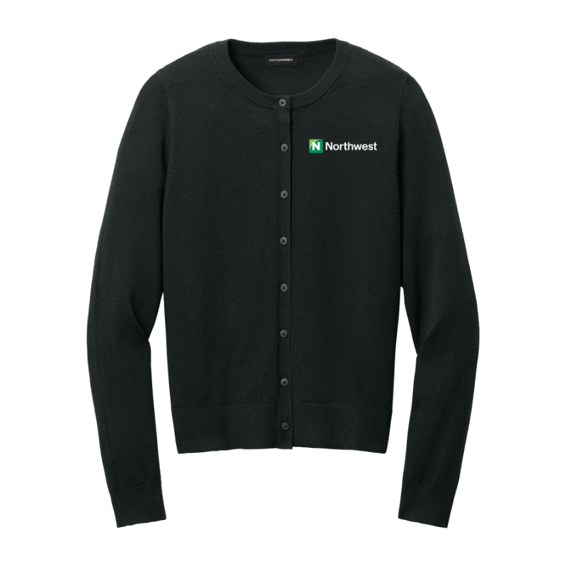 Women's Easy Care Crewneck Cardigan Sweater